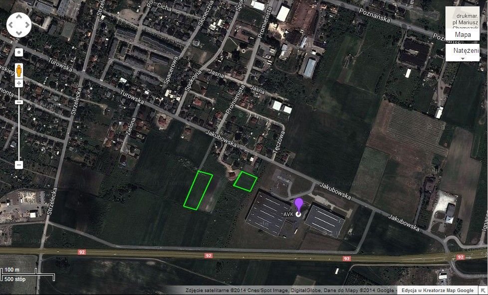 Działka budowlana w Pniewach